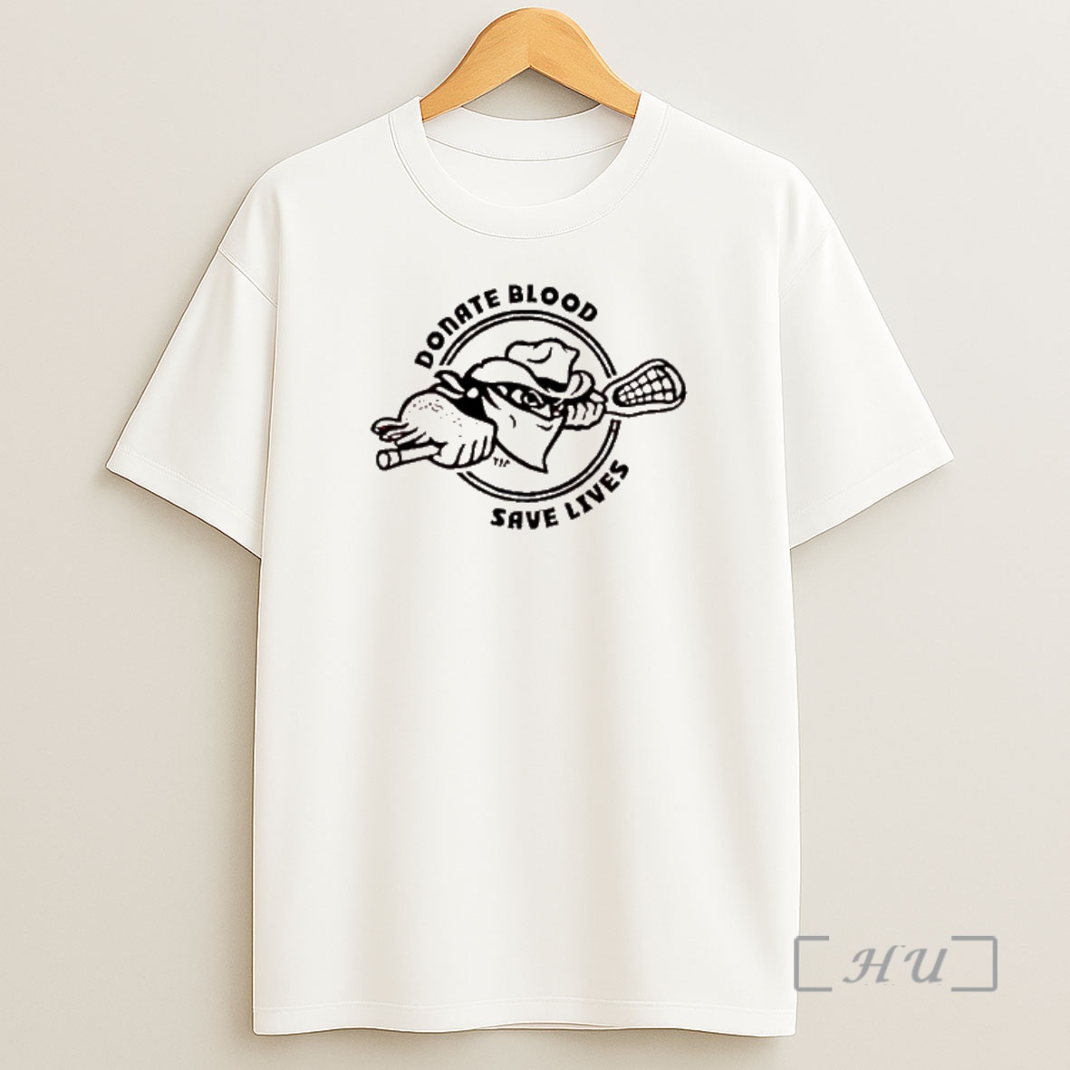 Officials Donate Blood Save Lives Cowboy Masked Character Holding Lacrosse Stick Shirt Sweatshirt Tee
