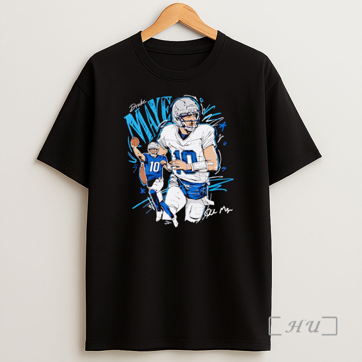 Officials Drake Maye New England Scribble Shirt Sweatshirt Tee