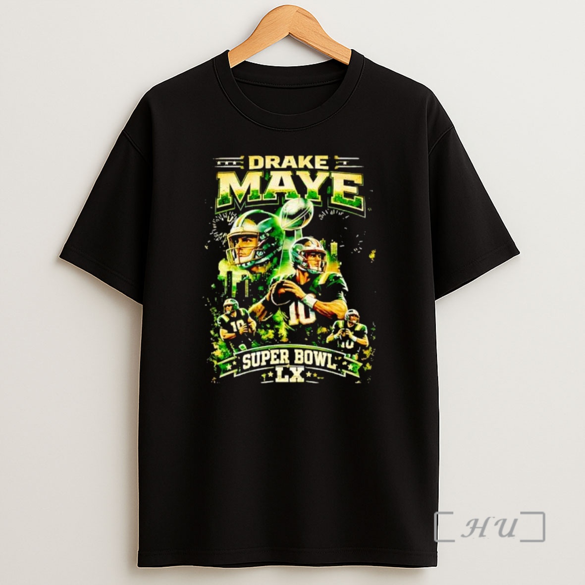 Officials Drake Maye Super Bowl Lx New England Patriots Football Shirt Sweatshirt Tee