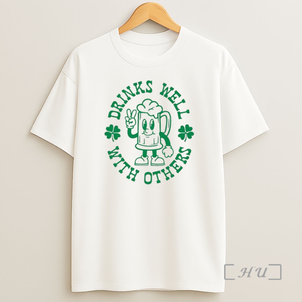 Officials Drinks Well With Others Shamrock St Shirt Sweatshirt Tee