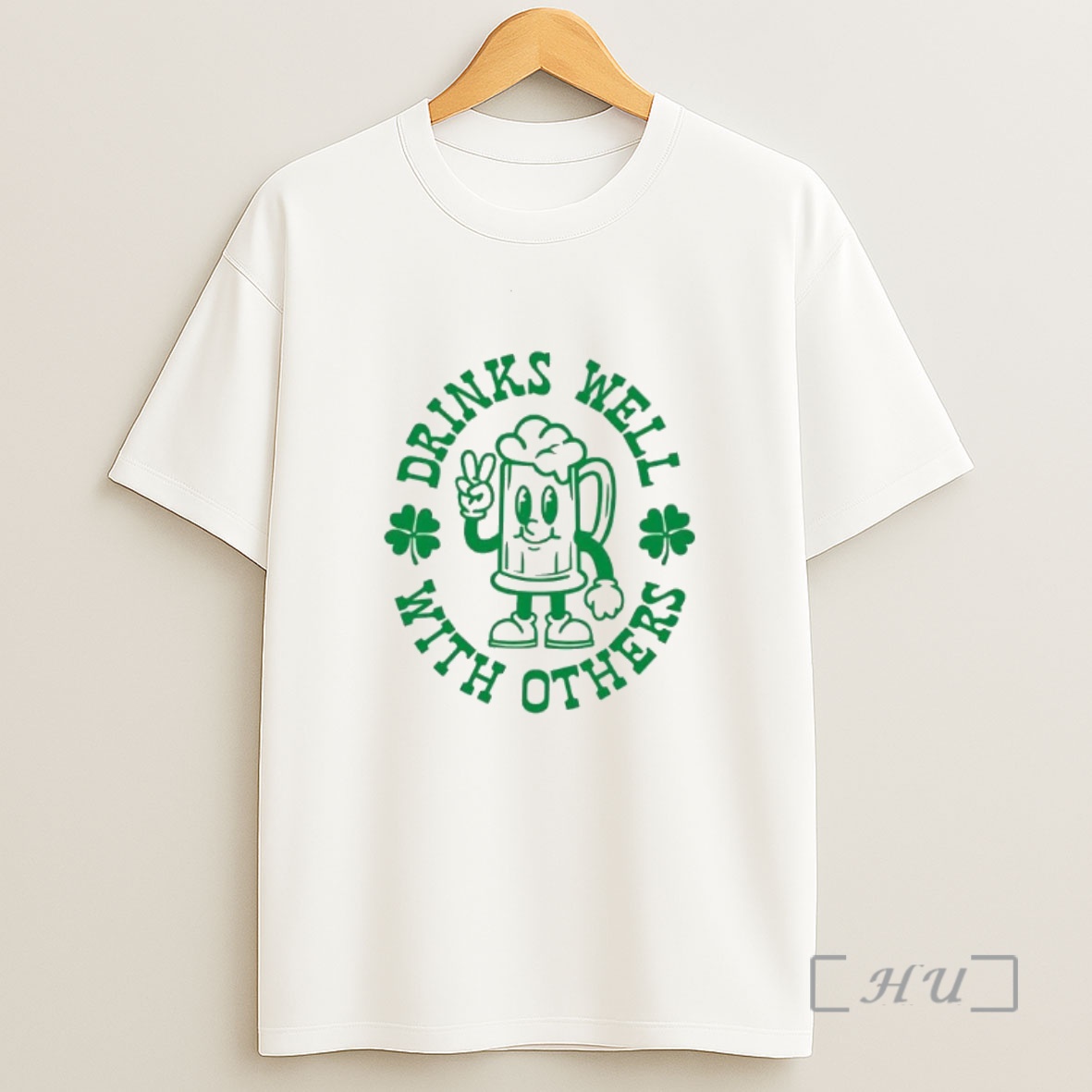 Officials Drinks Well With Others Shamrock Beer St Patricks Day Shirt Sweatshirt Tee