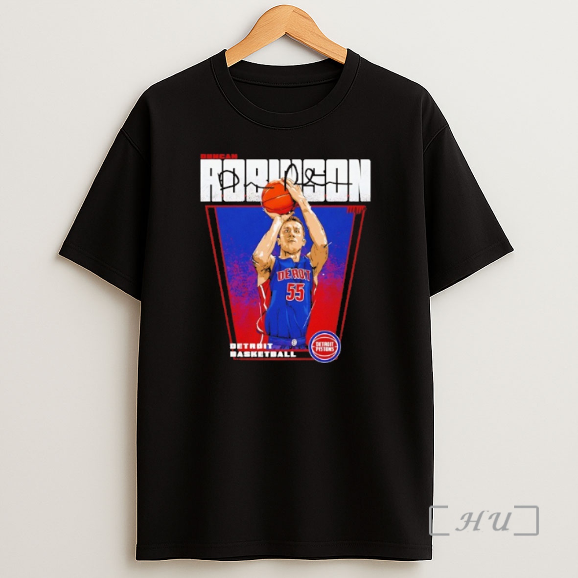 Officials Duncan Robinson Detroit Pistons Basketball Premiere Signature Shirt Sweatshirt Tee