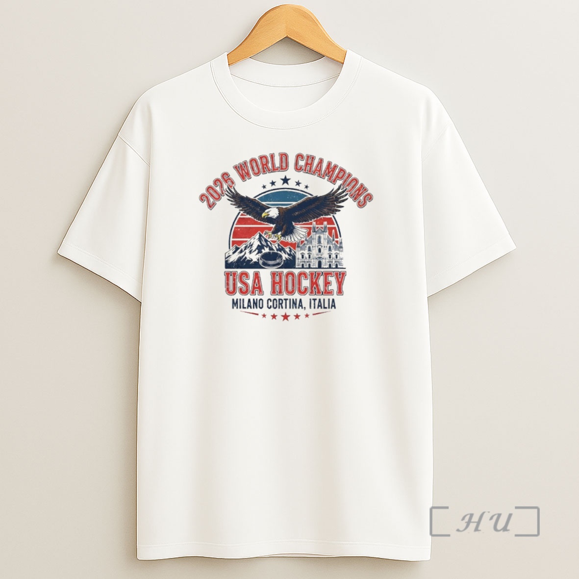 Officials Eagle 2026 World Champions Usa Hockey Milano Cortina Italia Shirt Sweatshirt Tee