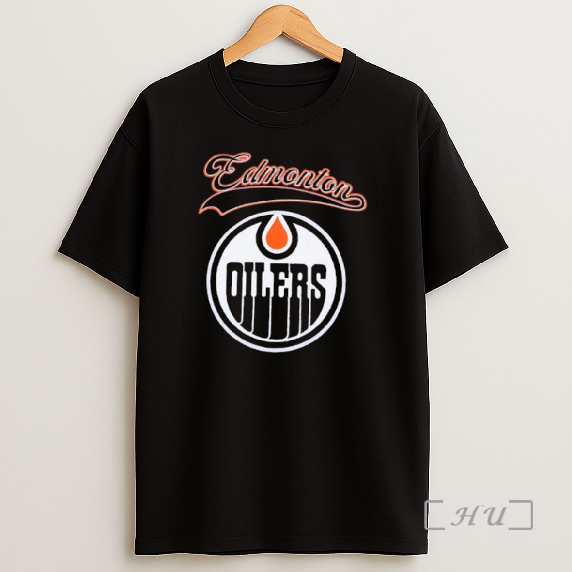 Officials Edmonton Oilers Hockey Team Circular Logo Sports Fan Shirt Sweatshirt Tee