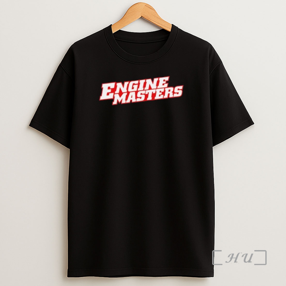 Officials Engine Masters Red And White Slanted Block Typography Shirt Sweatshirt Tee
