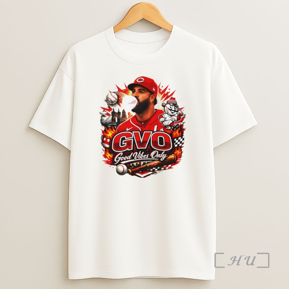 Officials Eugenio Suarez Cincinnati Reds Gvo Baseball Good Vibes Only Shirt Sweatshirt Tee