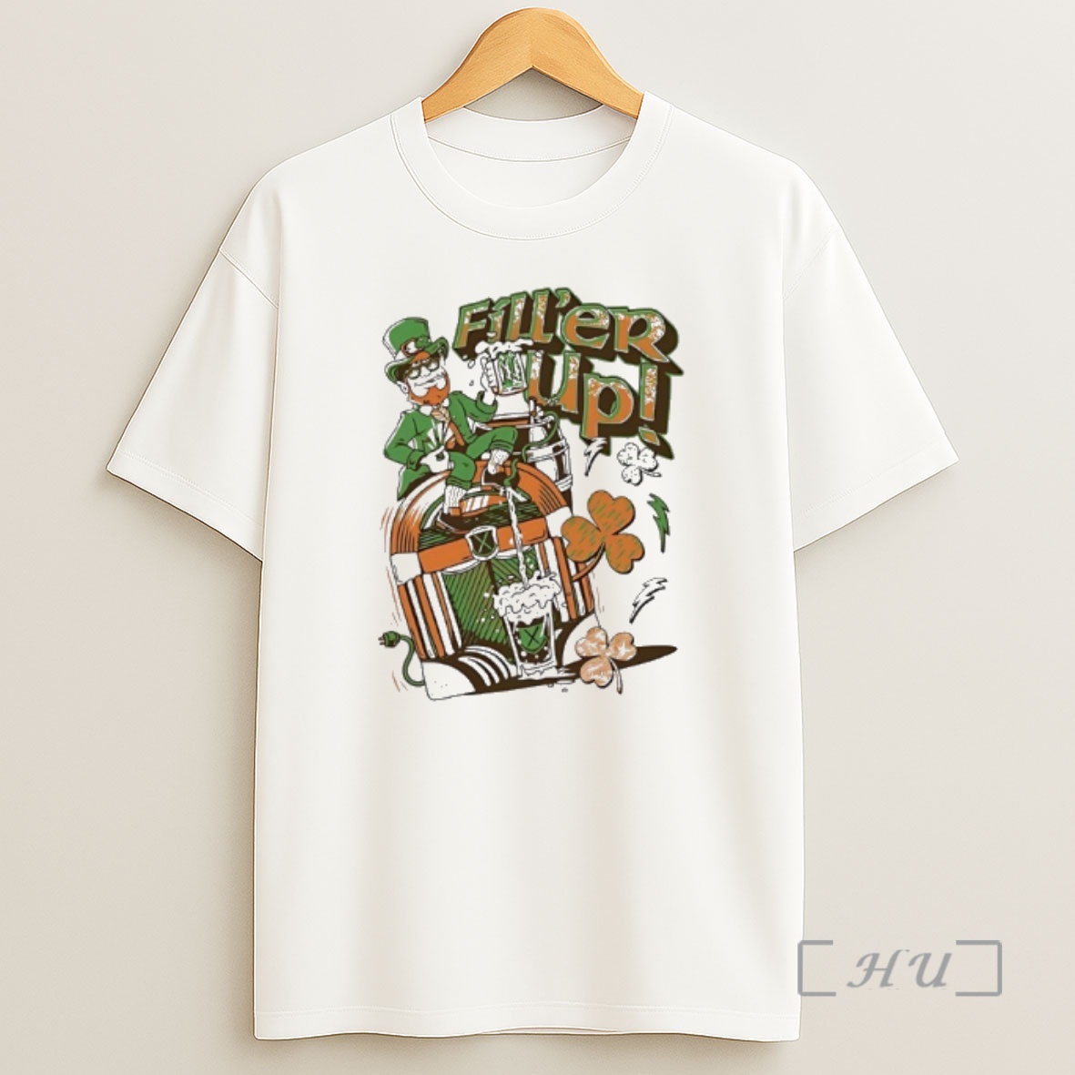 Officials Filler Up Leprechaun St Shirt Sweatshirt Tee
