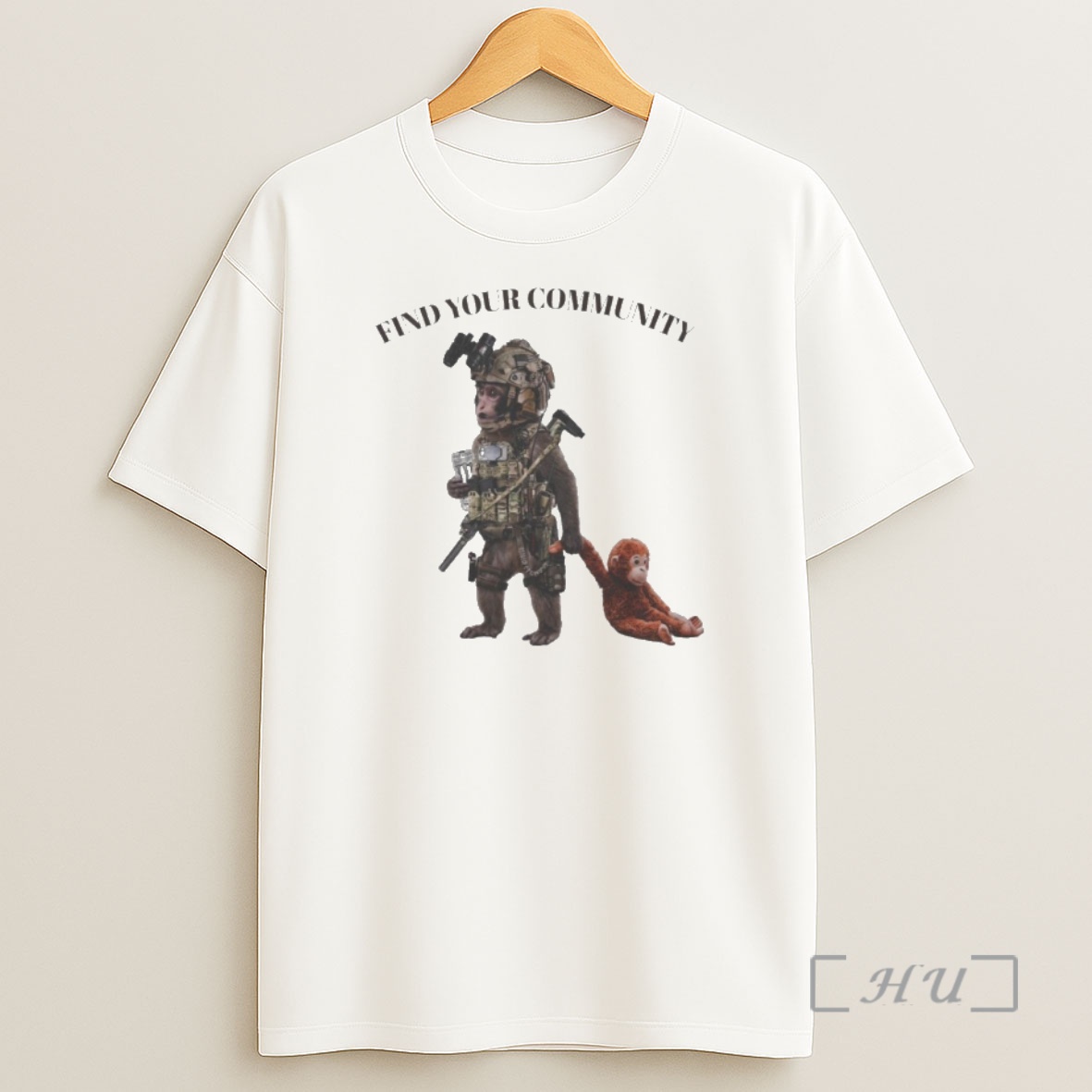 Officials Find Your Community Tactical Punch The Monkey Shirt Sweatshirt Tee