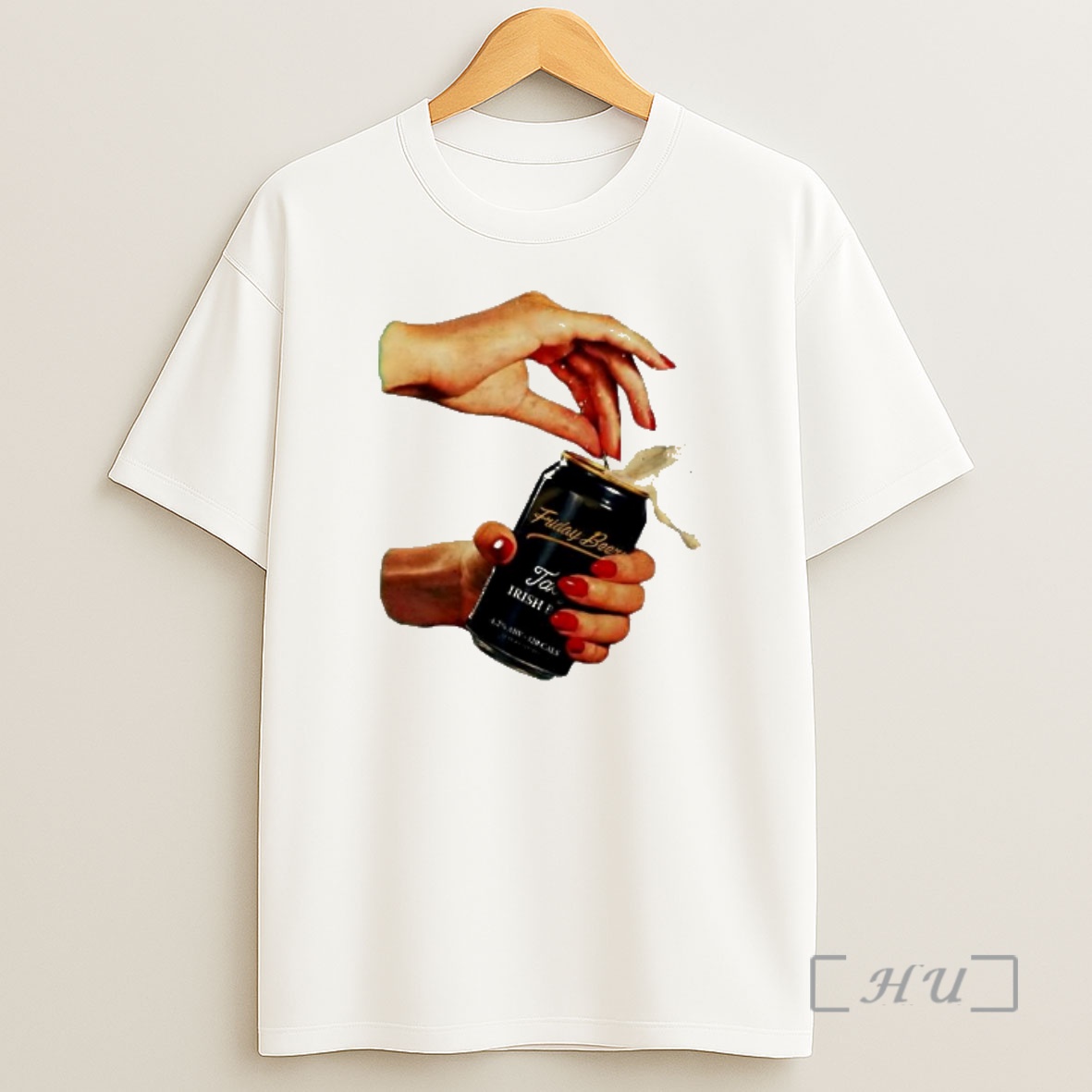 Officials Friday Beers Tasty Irish Beer Hand Opening Frothy Can Shirt Sweatshirt Tee