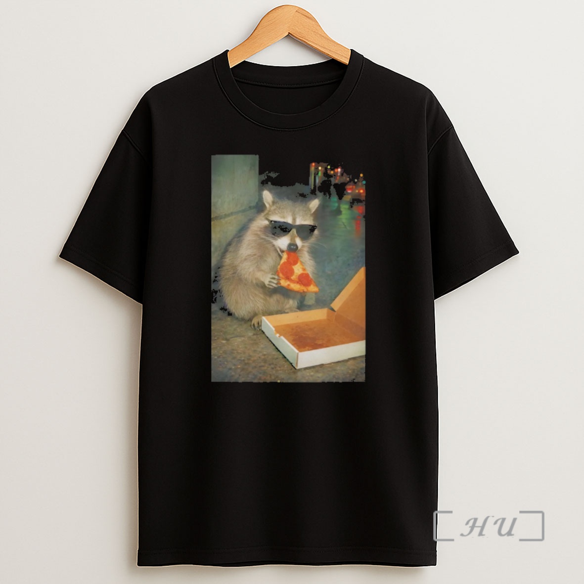 Officials Funny Raccoon Sunglasses Eating Pizza Funny Meme Shirt Sweatshirt Tee