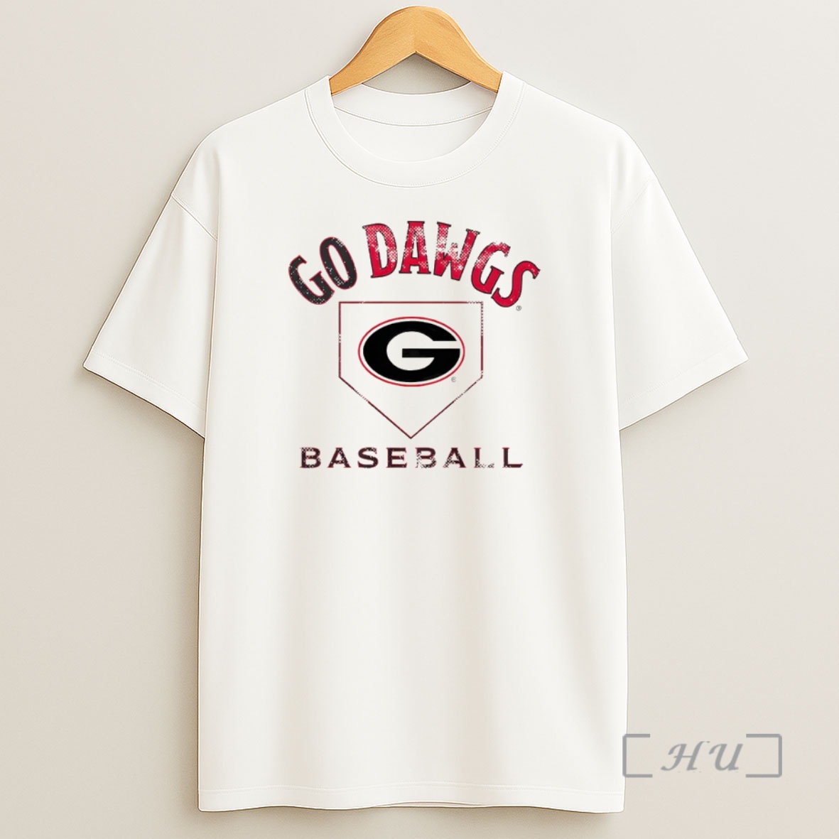 Officials Georgia Bulldogs Baseball Home Plate Go Dawgs Logo Shirt Sweatshirt Tee