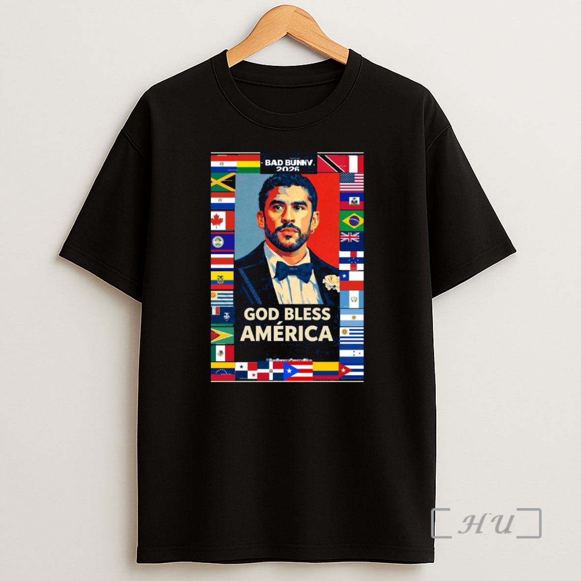 Officials God Bless America Bad Bunny 2026 Shirt Sweatshirt Tee