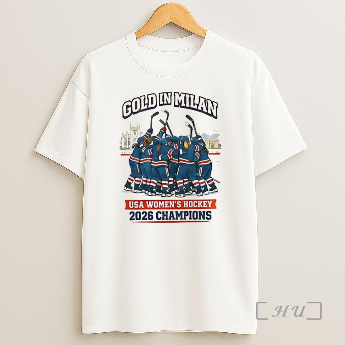 Officials Gold In Milan Usa Womens Hockey 2026 Champions Shirt Sweatshirt Tee