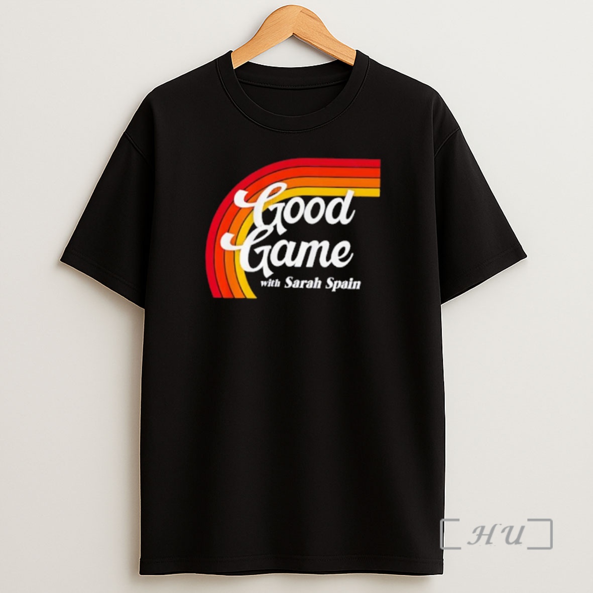 Officials Good Game With Sarah Spain Retro Rainbow Sunset Podcast Shirt Sweatshirt Tee