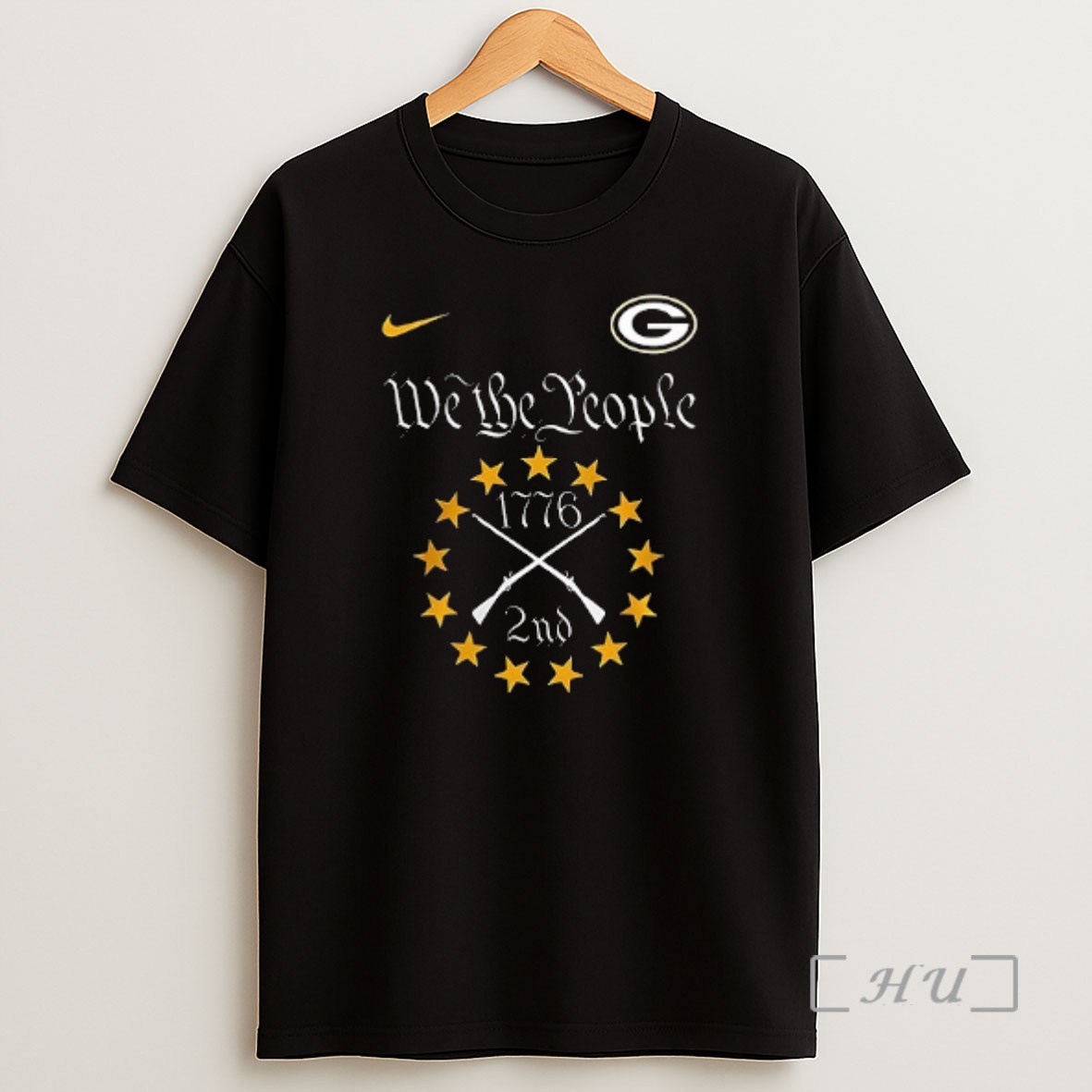 Officials Green Bay Packers X We The People Second Amendment Bearing Arms American Bill Of Rights Double Sided Graphic Shirt Sweatshirt Tee