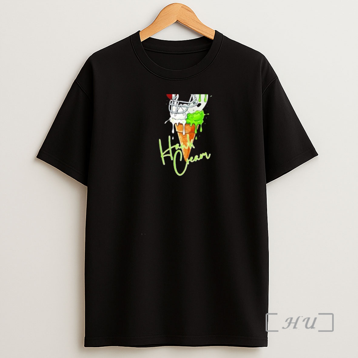 Officials Hawk Cream Melting Helmet Ice Cream Cone Football Shirt Sweatshirt Tee
