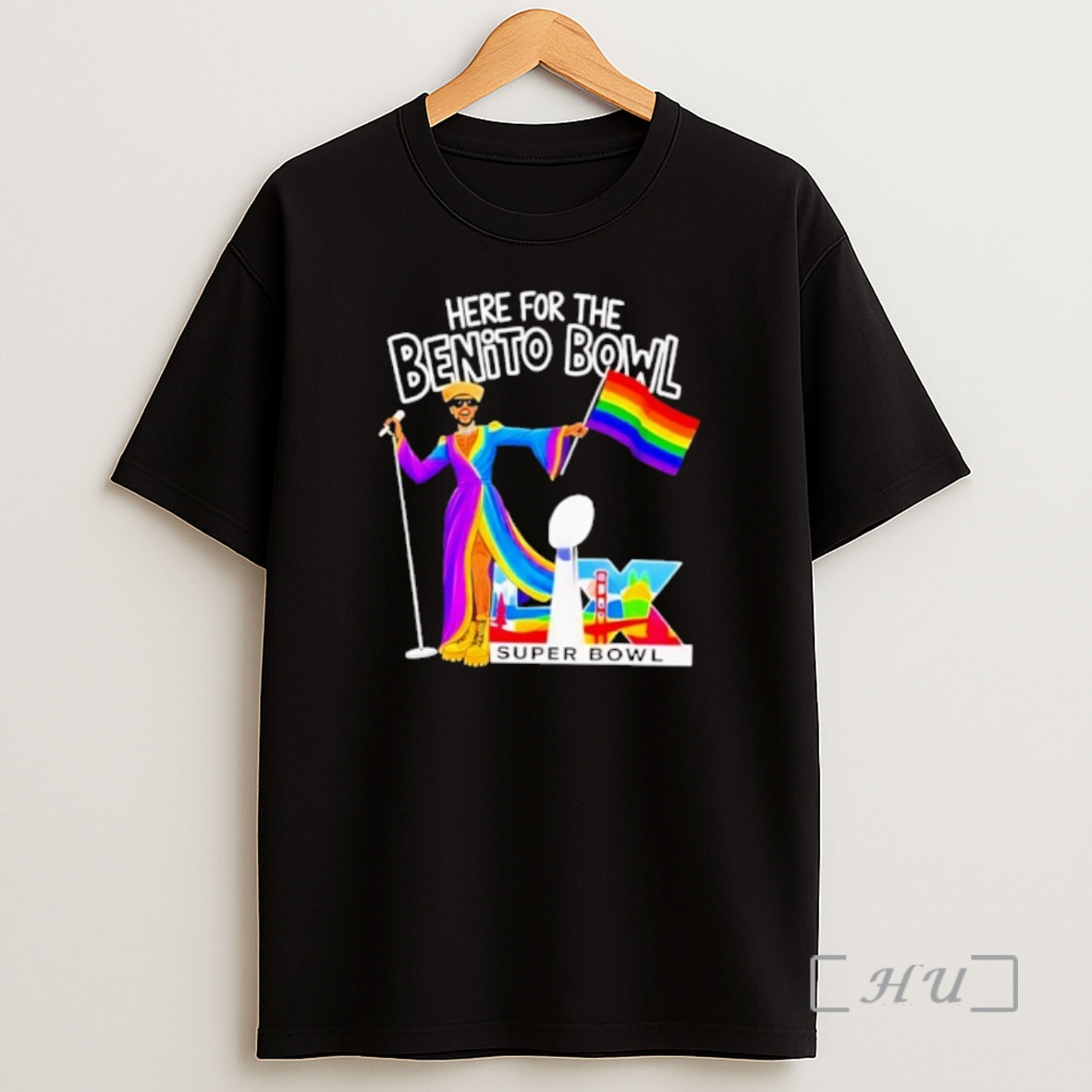 Officials Here For The Benito Bowl Lix Super Bowl Rainbow Flag Shirt Sweatshirt Tee