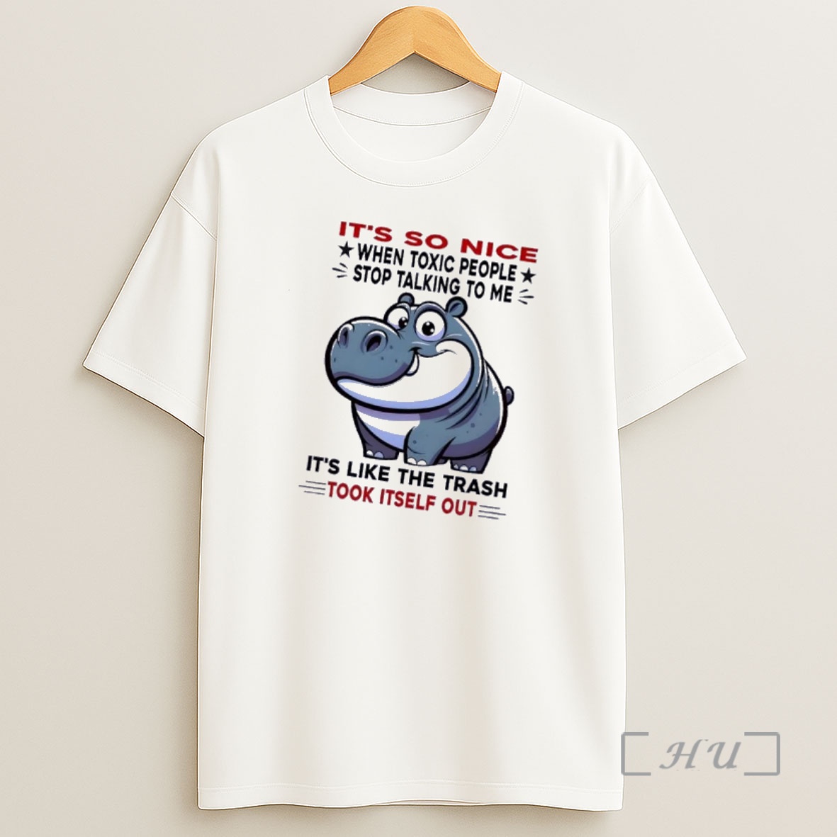 Officials Hippo Its So Nice When Toxic People Stop Talking To Me Its Like The Trash Took Itself Out Shirt Sweatshirt Tee