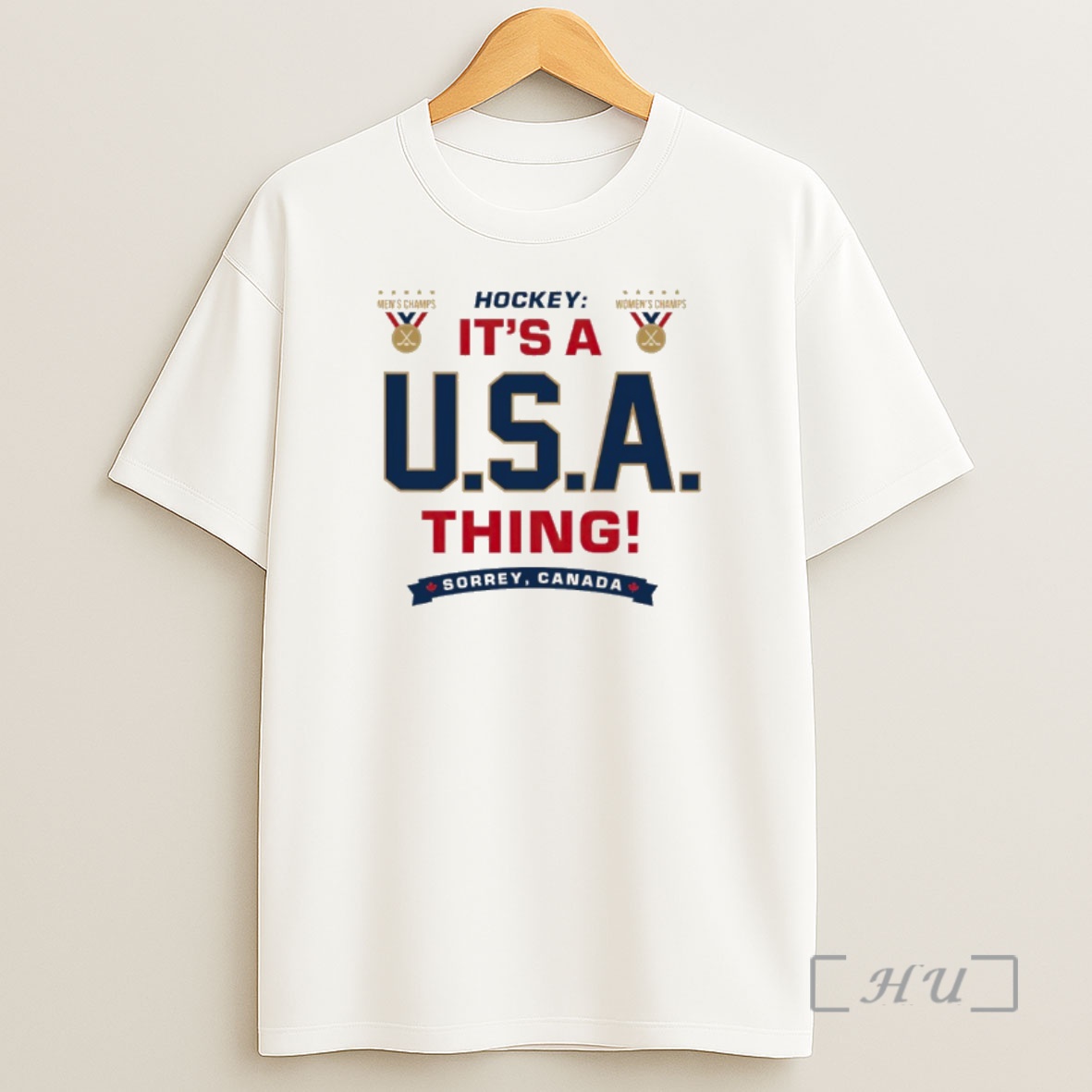 Officials Hockey Mens And Womens Champs Its A Usa Thing Sorrey Canada Shirt Sweatshirt Tee