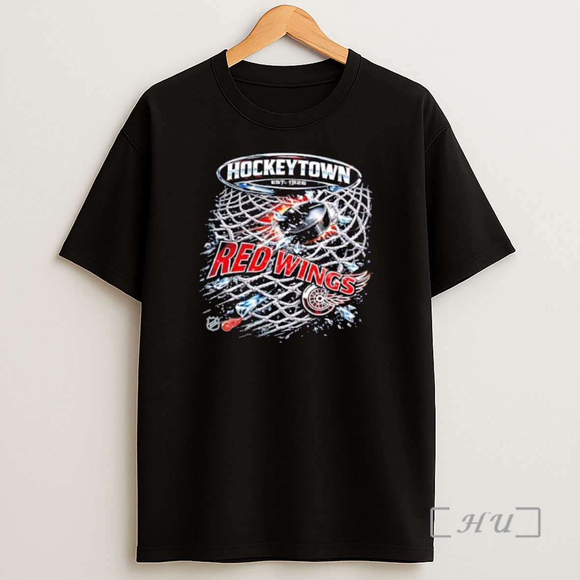 Officials Hockey Town Est 1926 Detroit Red Wings Graphic Shirt Sweatshirt Tee
