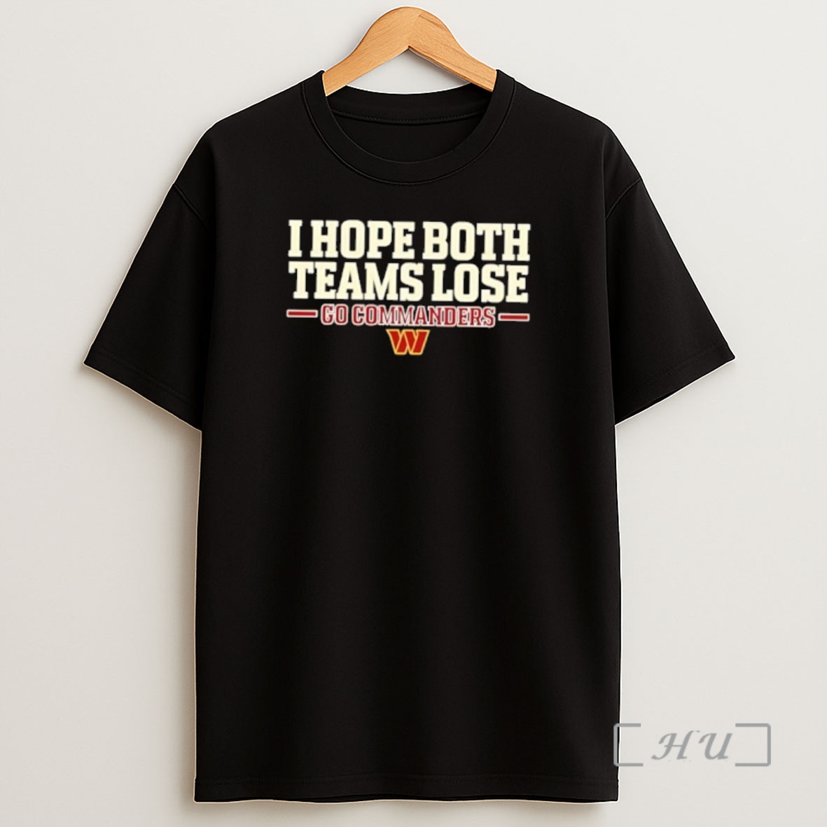 Officials I Hope Both Teams Lose Go Commanders Washington Football Logo Shirt Sweatshirt Tee