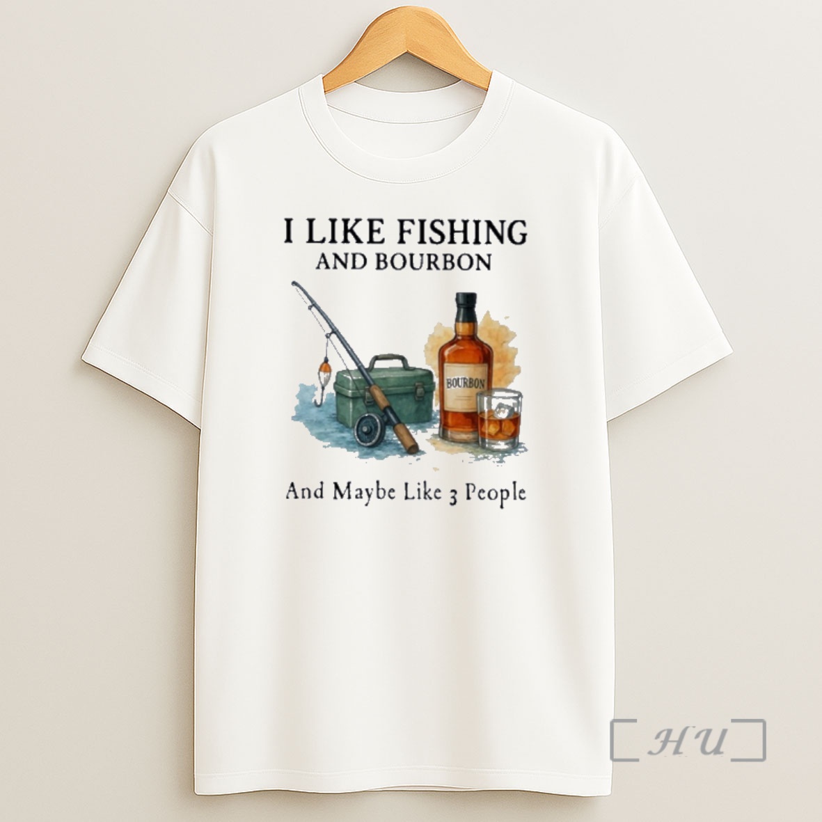 Officials I Like Fishing And Bourbon And Maybe Like 3 People Shirt Sweatshirt Tee