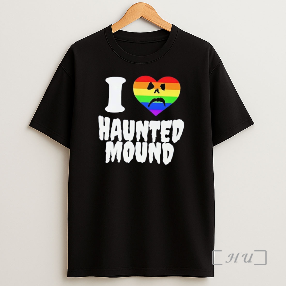 Officials I Love Haunted Mound Lgbt Pride Heart Shirt Sweatshirt Tee