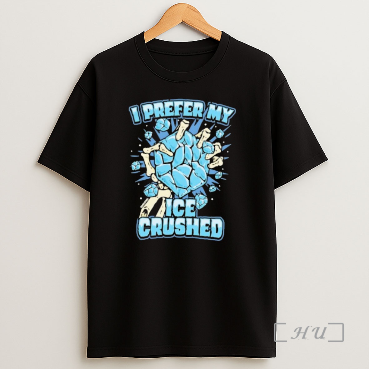 Officials I Prefer My Ice Crushed Skeleton Hand Holding Ice Graphic Shirt Sweatshirt Tee