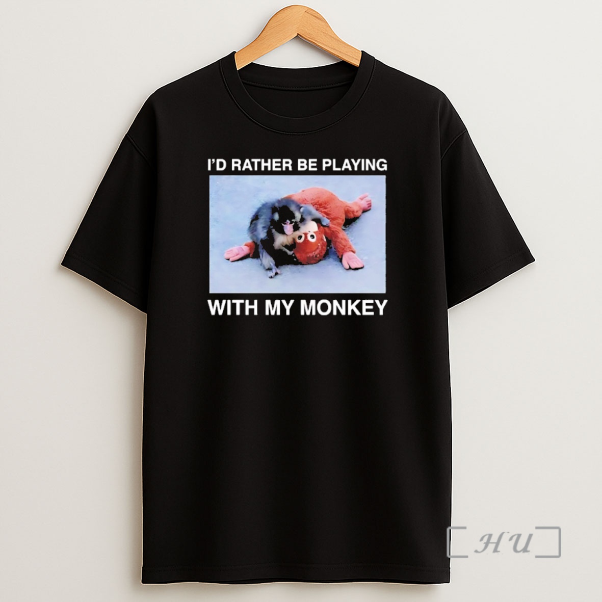 Officials Id Rather Be Playing With My Monkey Punch Shirt Sweatshirt Tee