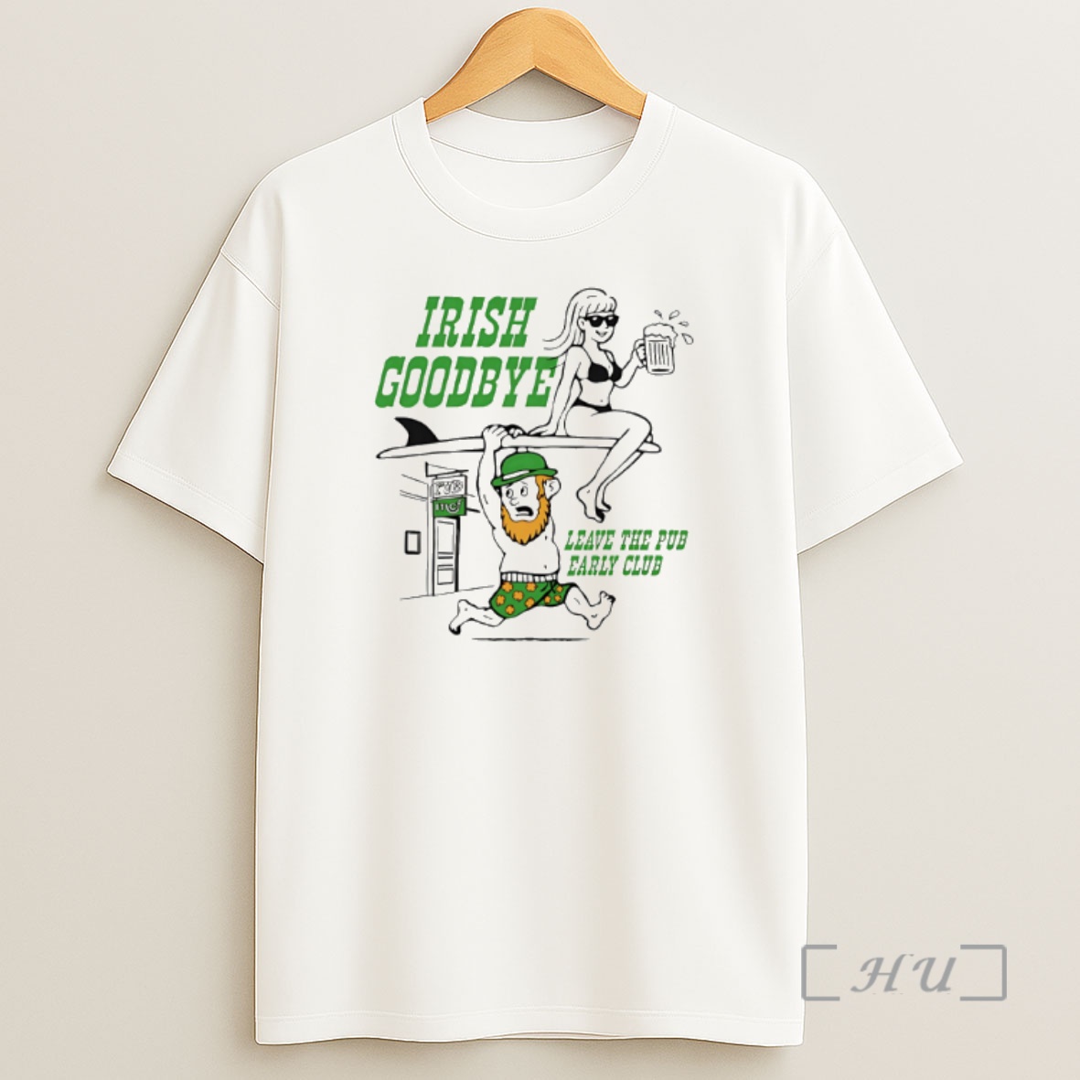 Officials Irish Goobdye Leave Pub Early Club Shirt Sweatshirt Tee