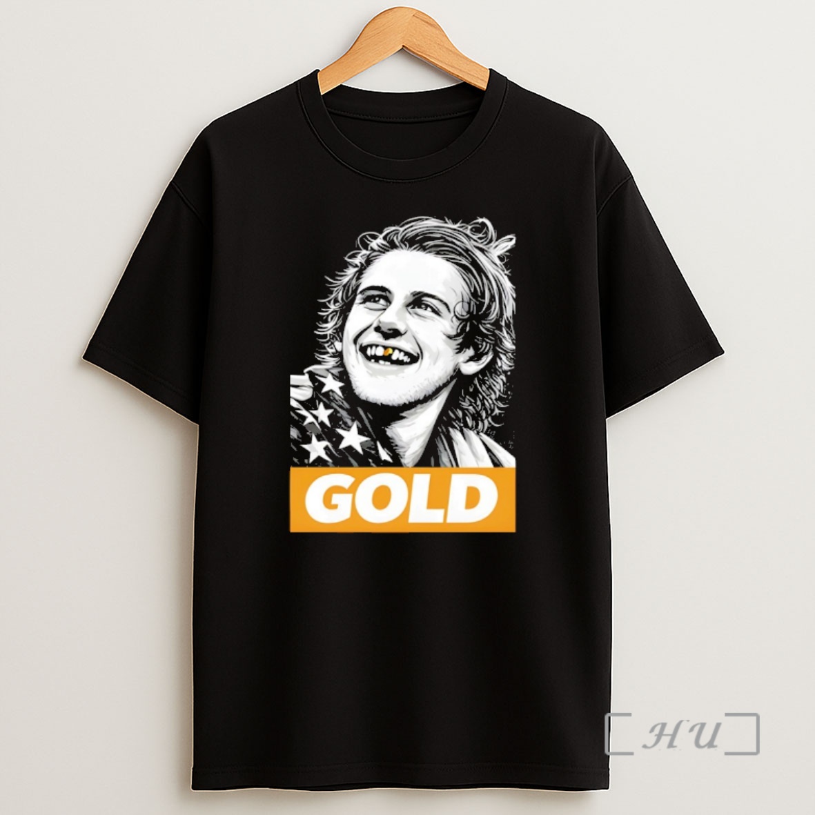 Officials Jack Hughes Gold Usa Hockey Champions American Flag Vintage Shirt Sweatshirt Tee