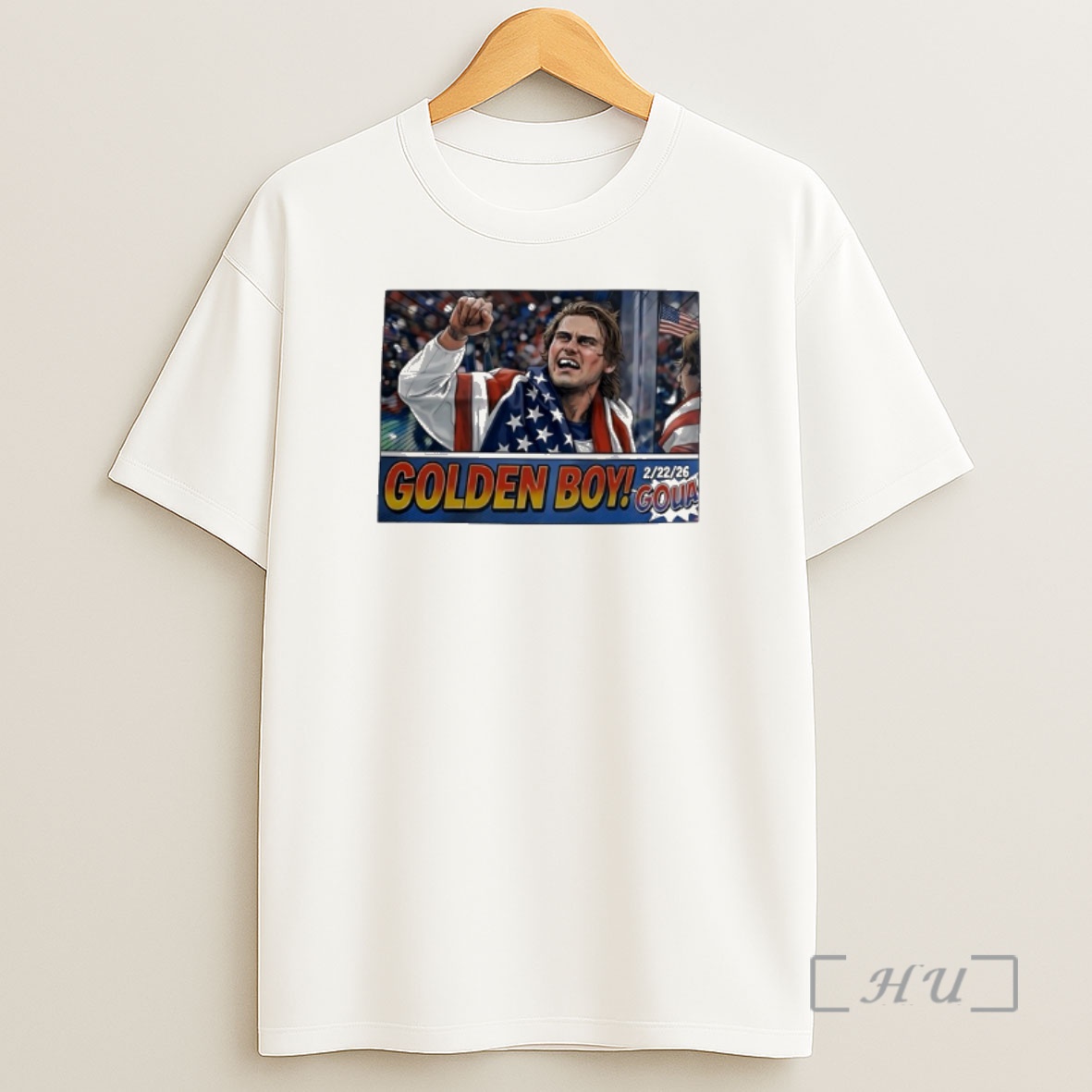 Officials Jack Hughes Golden Boy Team Usa Hockey 2026 Olympic Winter Games Cartoon Shirt Sweatshirt Tee