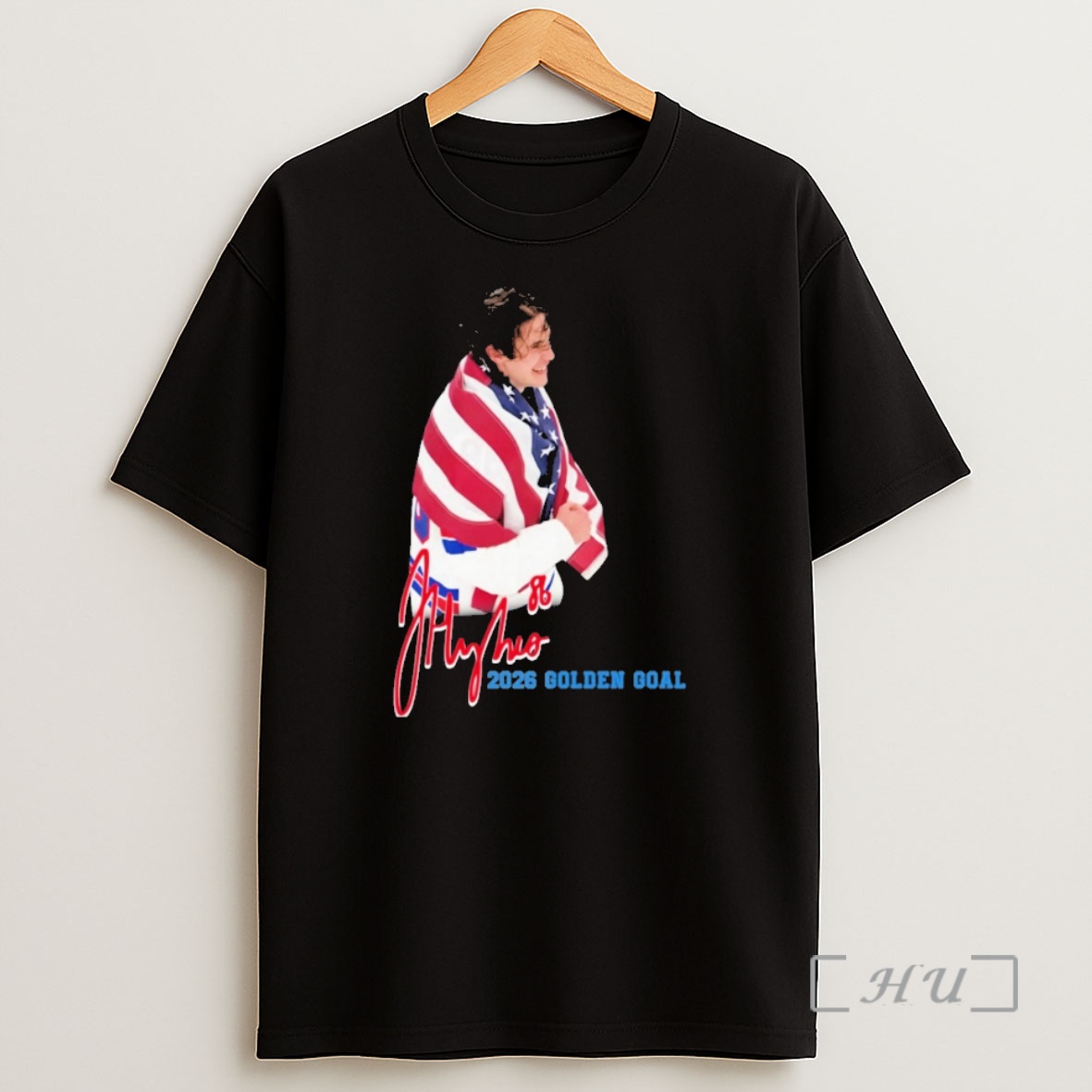 Officials Jack Hughes Golden Goal 2026 Shirt Sweatshirt Tee