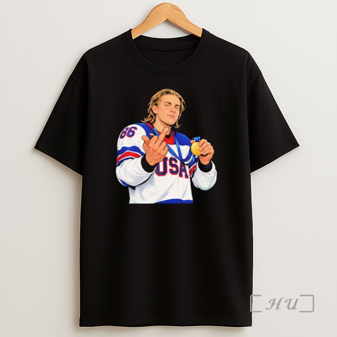 Officials Jack Hughes Middle Finger Shirt Sweatshirt Tee