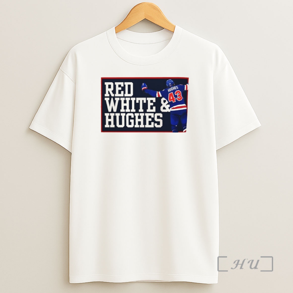 Officials Jack Hughes Red White And Hughes 43 Hockey Usa Hockey Golden Goal 2026 American Flag Olympic Milano Cortina Shirt Sweatshirt Tee
