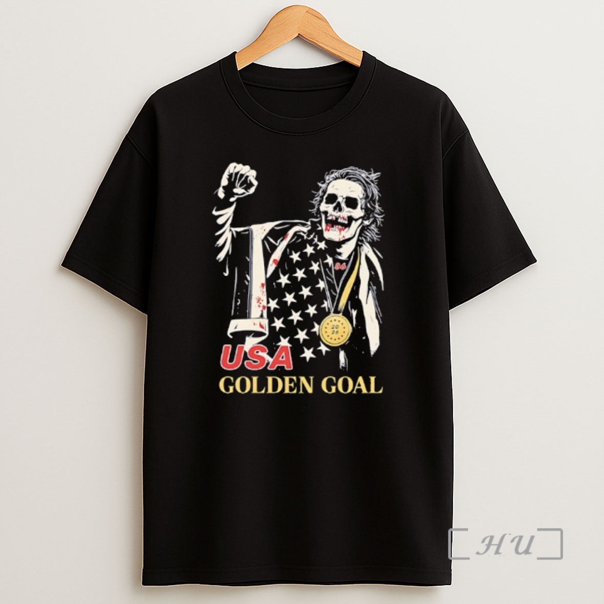 Officials Jack Hughes Skelton Usa Golden Goal Shirt Sweatshirt Tee