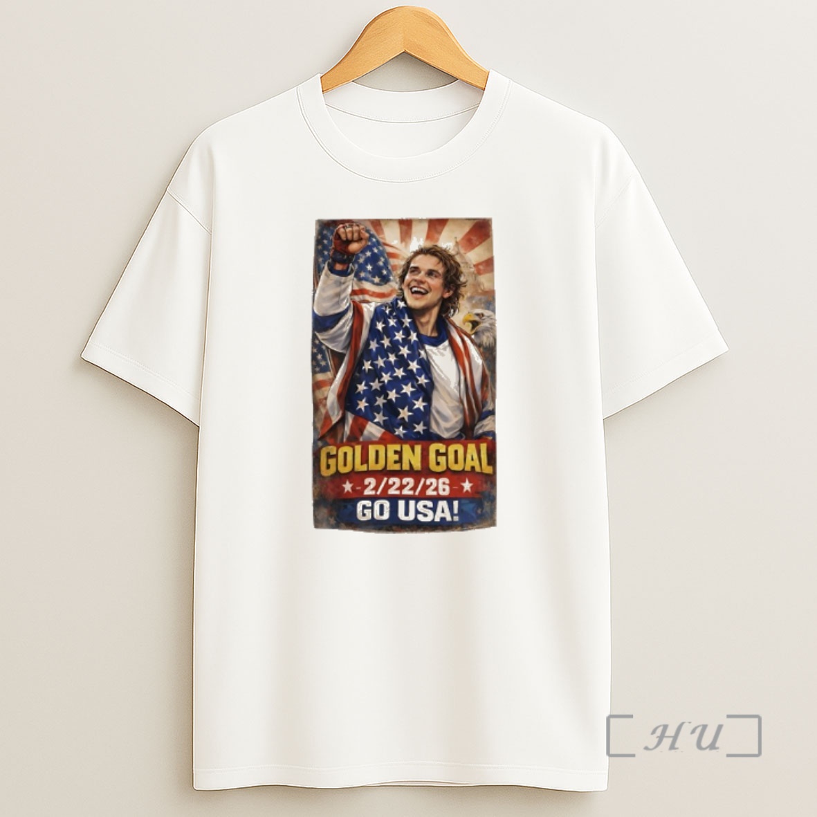 Officials Jack Hughes Team Usa Hockey Golden Goal 2026 Go Usa Art Shirt Sweatshirt Tee