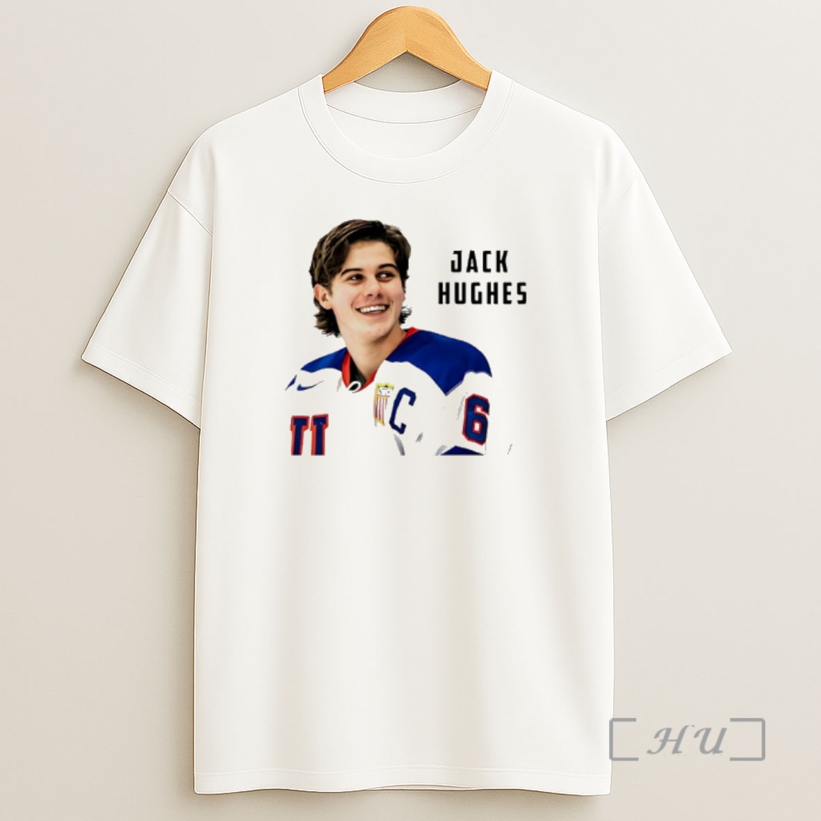 Officials Jack Hughes Usa Gold Hockey 2026 Graphic Shirt Sweatshirt Tee