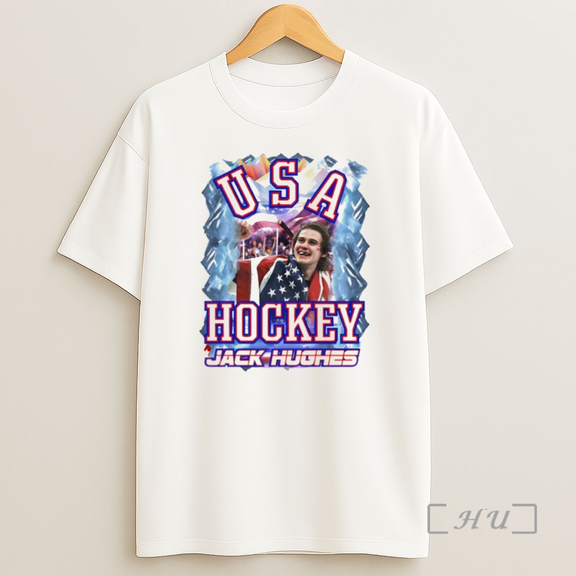 Officials Jack Hughes Usa Hockey Golden Goal 2026 Champions American Flag Olympic Vintage Shirt Sweatshirt Tee