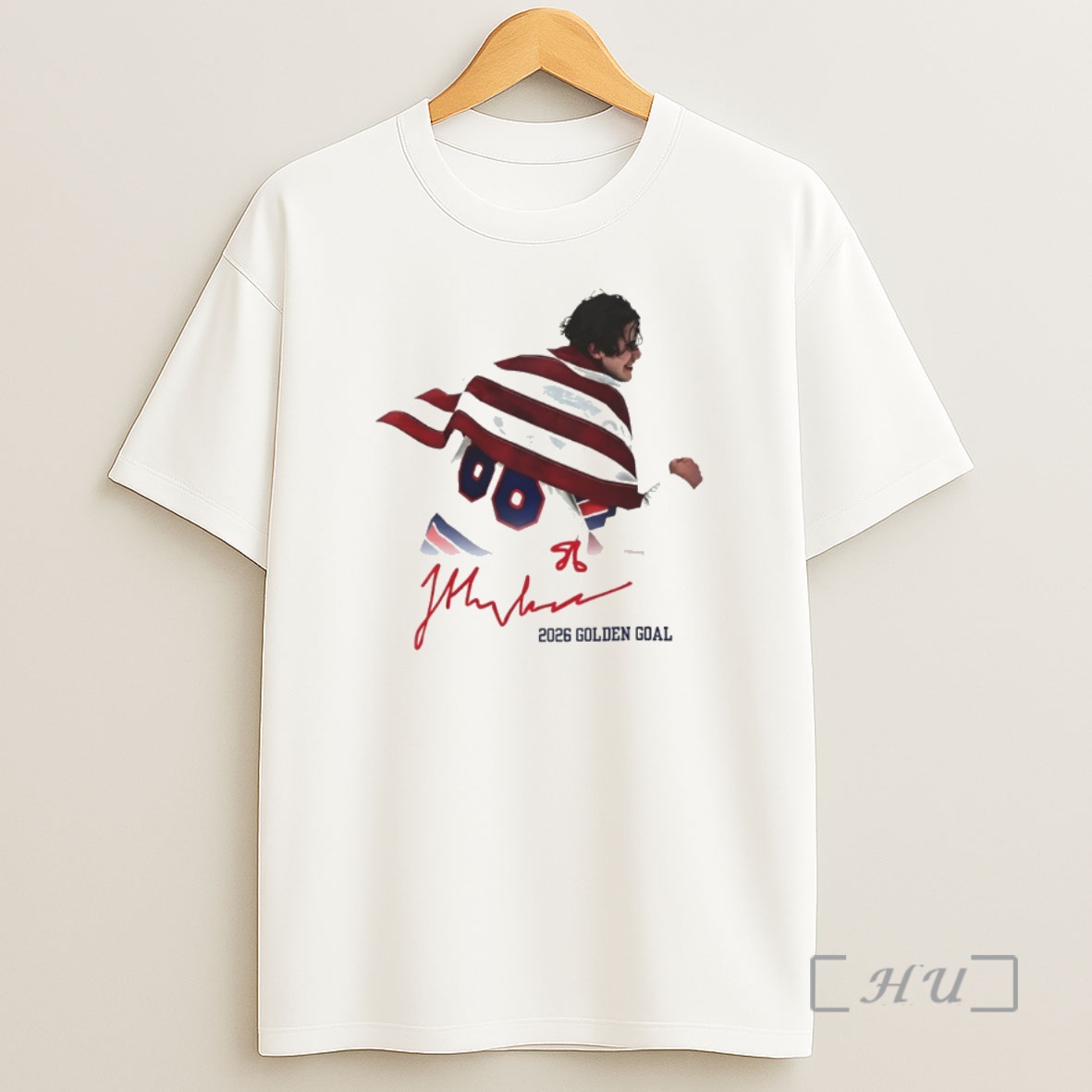 Officials Jack Hughes Usa Hockey Golden Goal 2026 Hockey Olympic 2026 Milano Cortina Signature Shirt Sweatshirt Tee