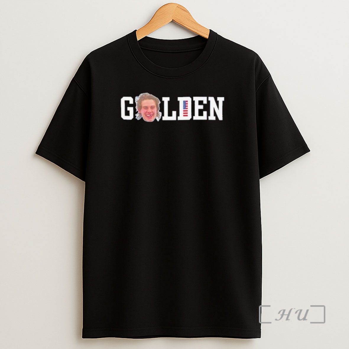 Officials Jack Hughes Usa Hockey Team Funny Face Golden Shirt Sweatshirt Tee