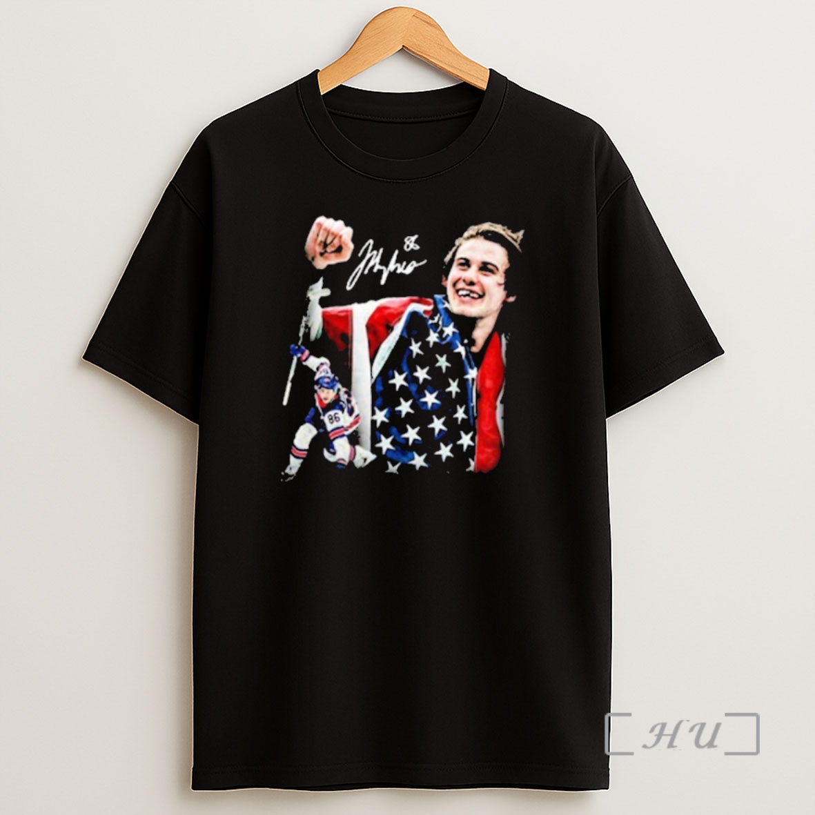 Officials Jack Hughes Usa Hockey Gold 2026 Shirt Sweatshirt Tee