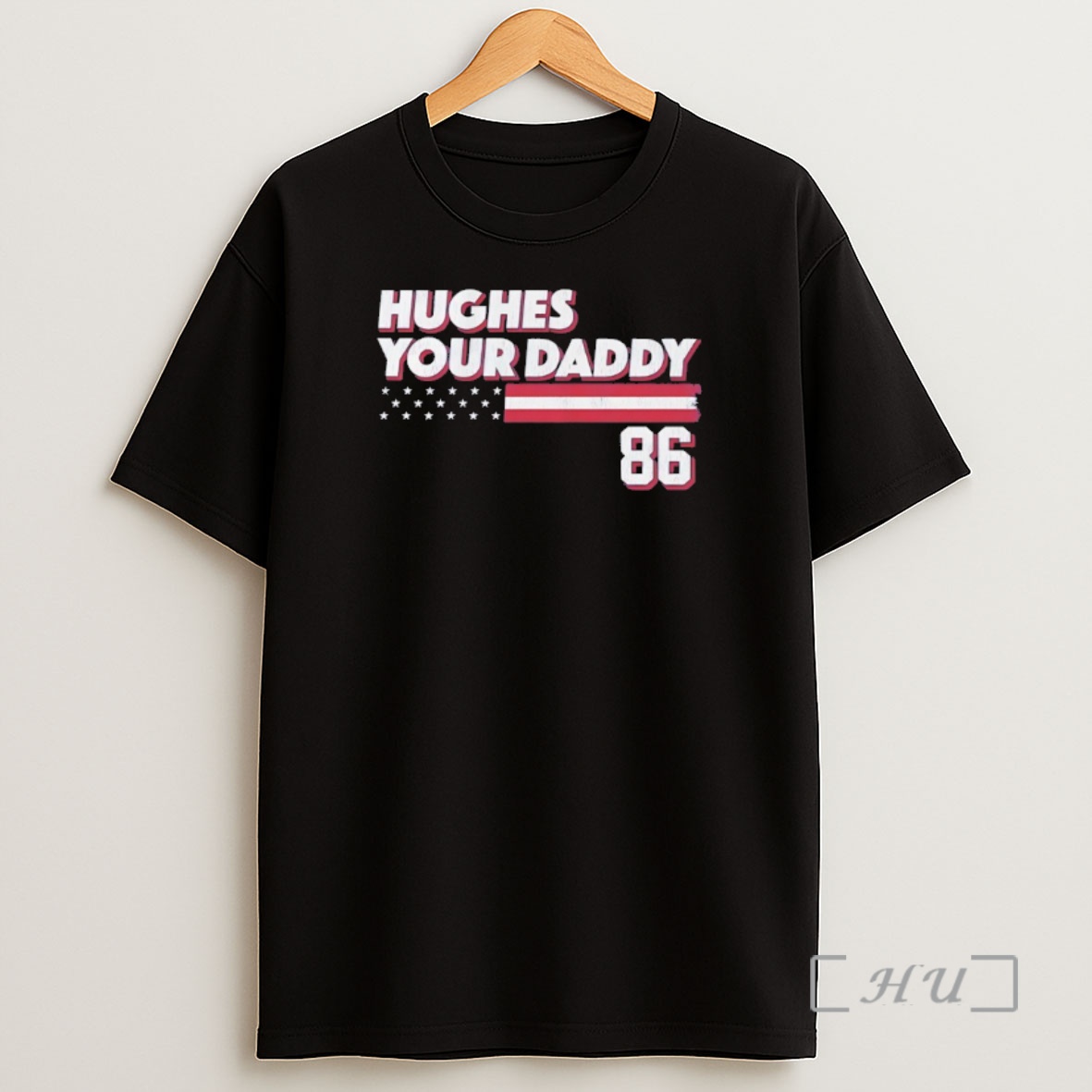 Officials Jack Hughes Your Daddy 86 Stars And Stripes Edition Shirt Sweatshirt Tee