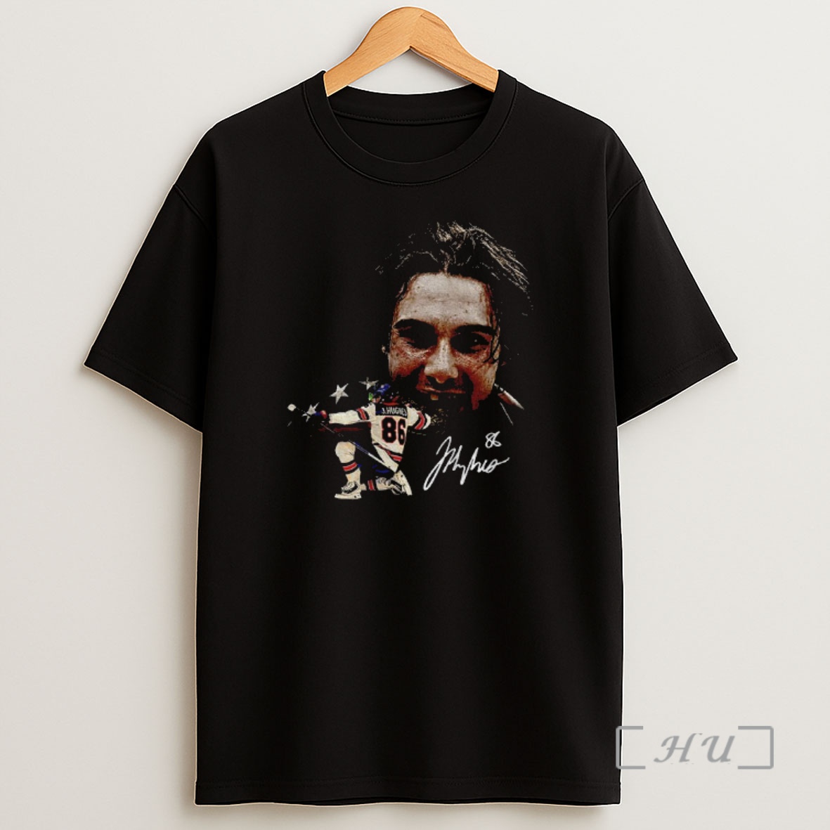 Officials Jack Hughes Big Head Usa Hockey Player Graphic Signature Shirt Sweatshirt Tee