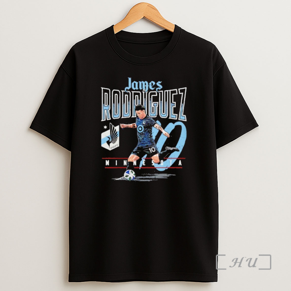 Officials James Rodriguez Minnesota United Feature Graphic Shirt Sweatshirt Tee