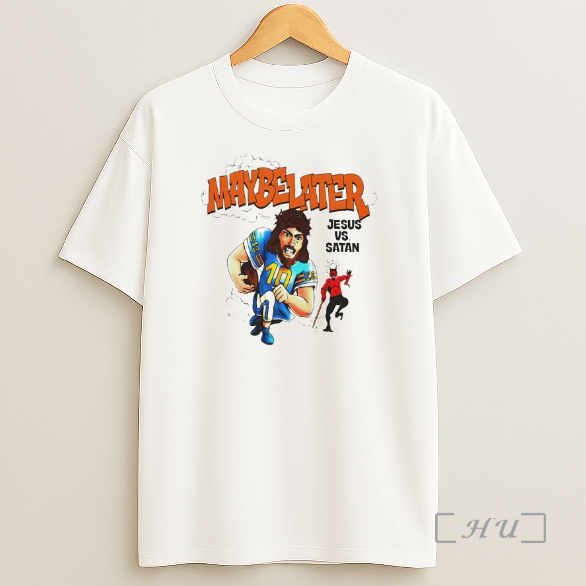 Officials Jared Mccain Maybe Later Jesus Vs Satan Shirt Sweatshirt Tee