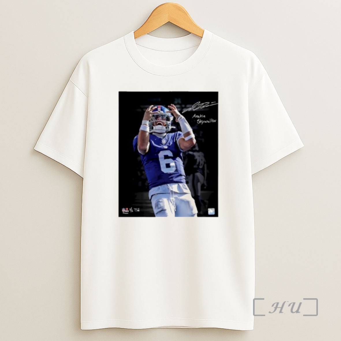 Officials Jaxson Dart New York Giants Autographed Shirt Sweatshirt Tee