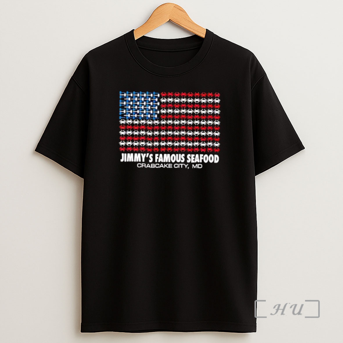 Officials Jimmys Famous Seafood Crab Flag Shirt Sweatshirt Tee
