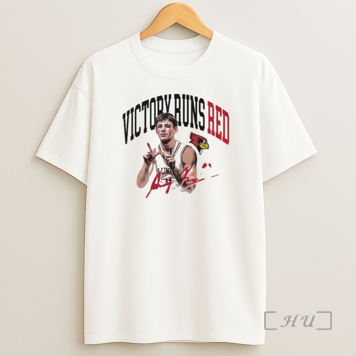 Officials Johnny Kinziger Victory Runs Red Shirt Sweatshirt Tee