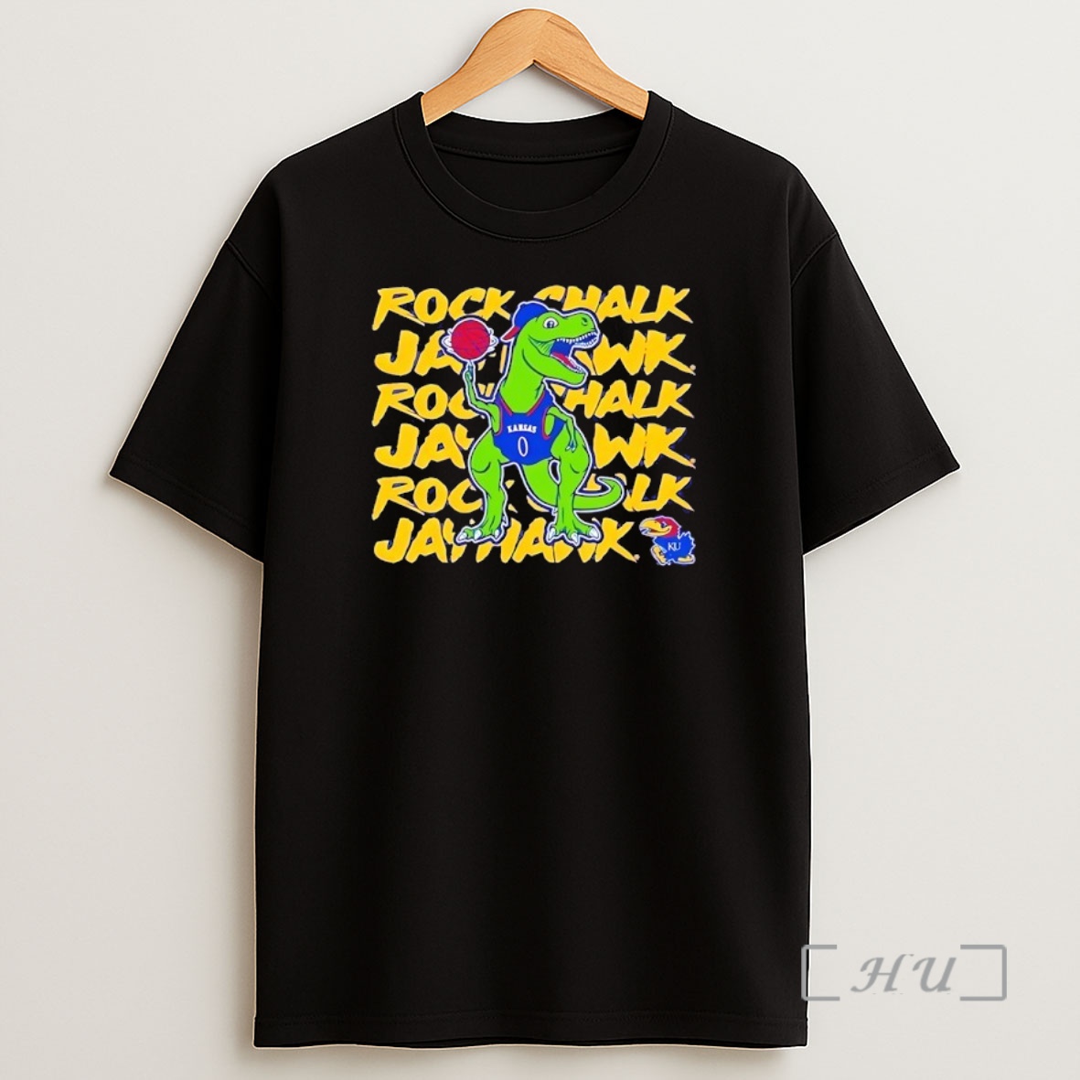 Officials Kansas Jayhawks Basketball Dino Shirt Sweatshirt Tee